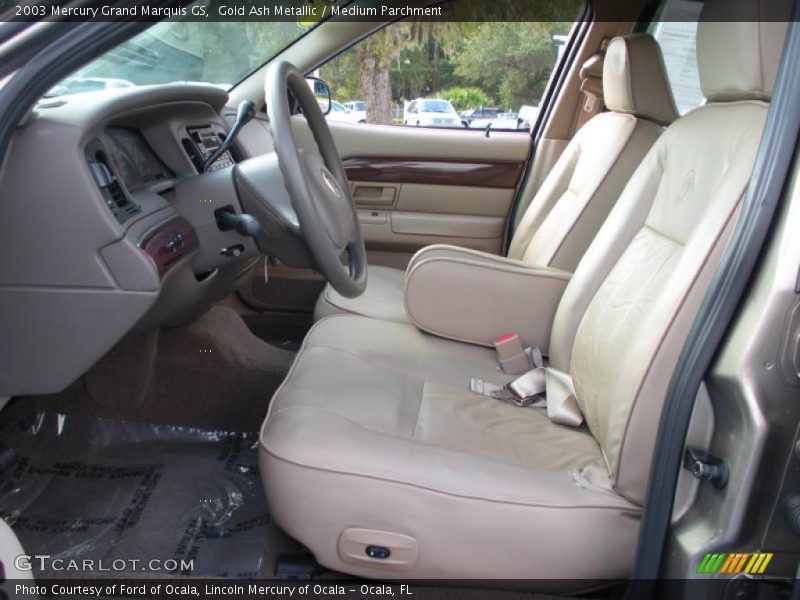 Gold Ash Metallic / Medium Parchment 2003 Mercury Grand Marquis GS