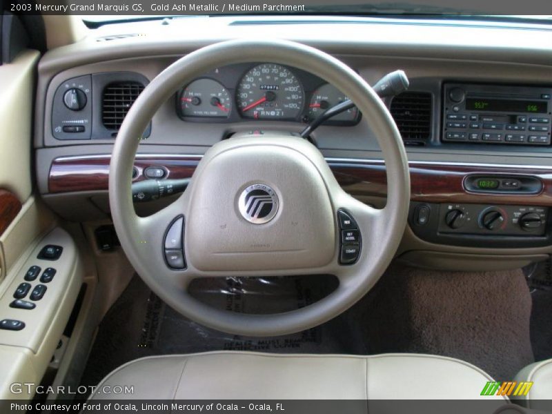 Gold Ash Metallic / Medium Parchment 2003 Mercury Grand Marquis GS
