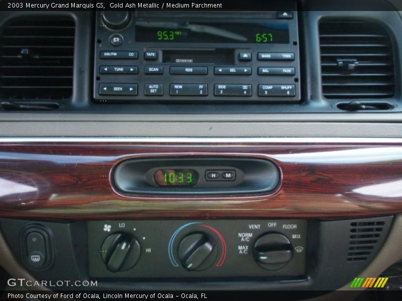 Gold Ash Metallic / Medium Parchment 2003 Mercury Grand Marquis GS