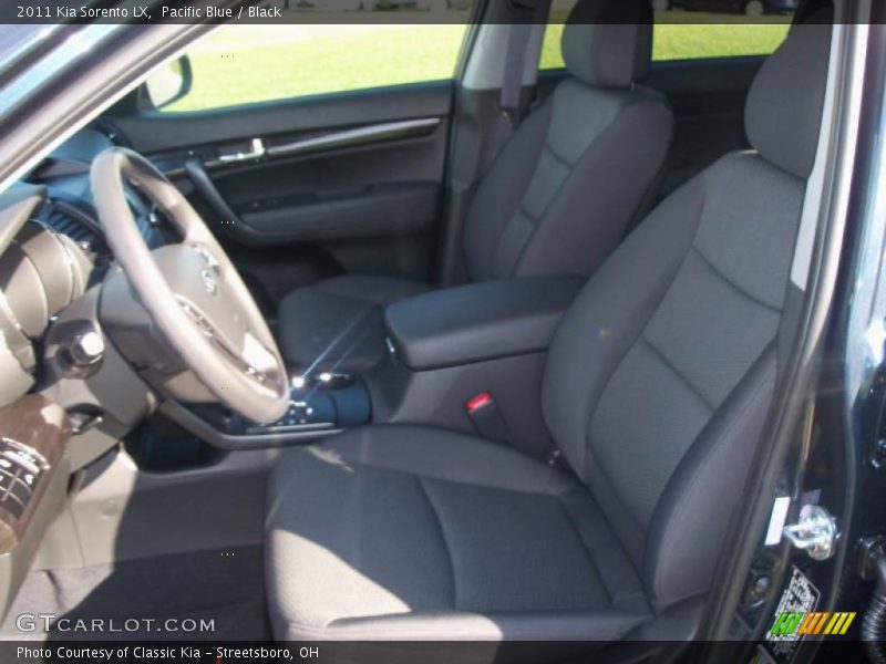 Pacific Blue / Black 2011 Kia Sorento LX