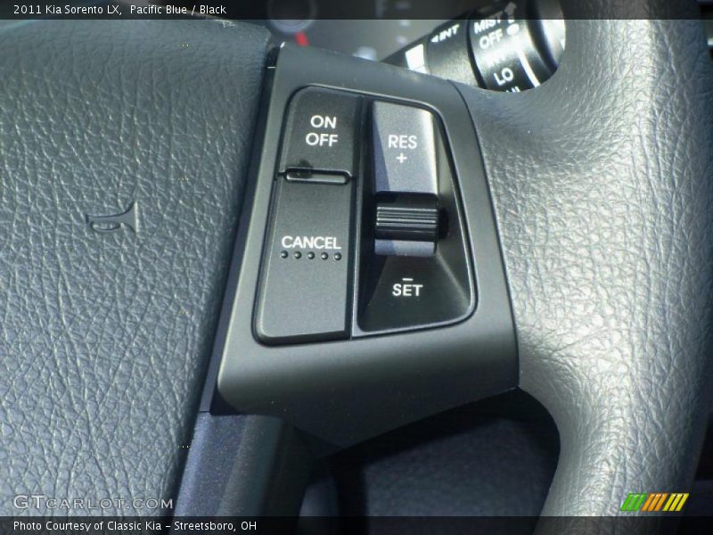 Pacific Blue / Black 2011 Kia Sorento LX