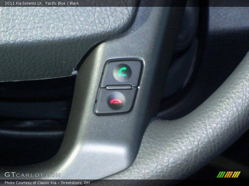 Pacific Blue / Black 2011 Kia Sorento LX