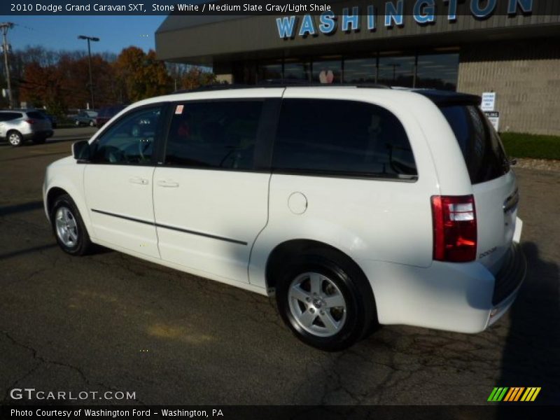 Stone White / Medium Slate Gray/Light Shale 2010 Dodge Grand Caravan SXT