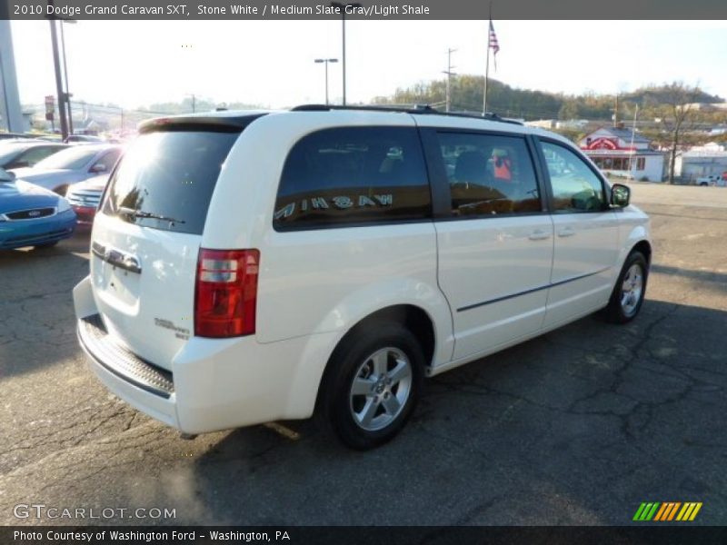 Stone White / Medium Slate Gray/Light Shale 2010 Dodge Grand Caravan SXT