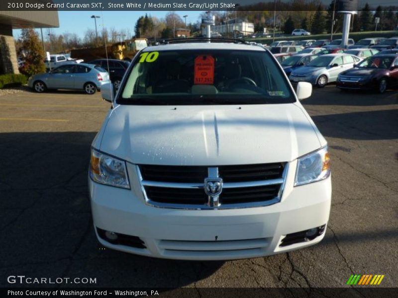 Stone White / Medium Slate Gray/Light Shale 2010 Dodge Grand Caravan SXT