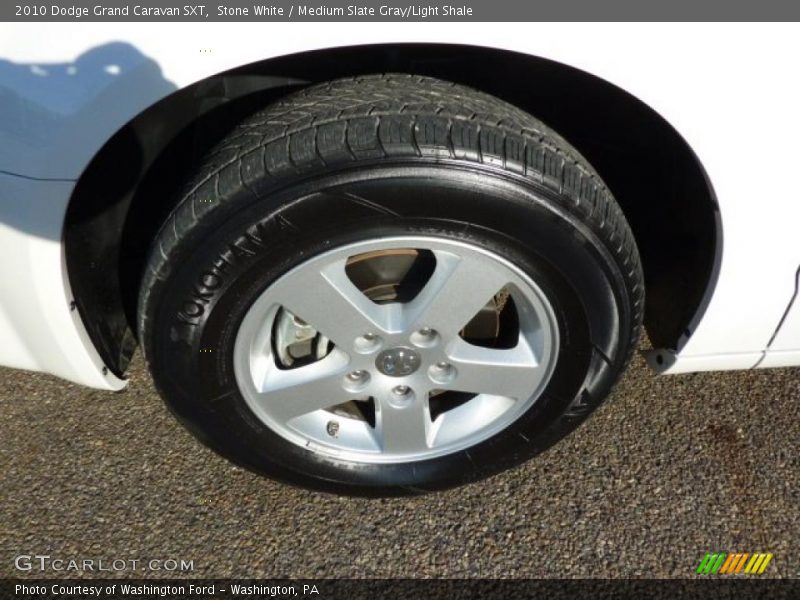 Stone White / Medium Slate Gray/Light Shale 2010 Dodge Grand Caravan SXT