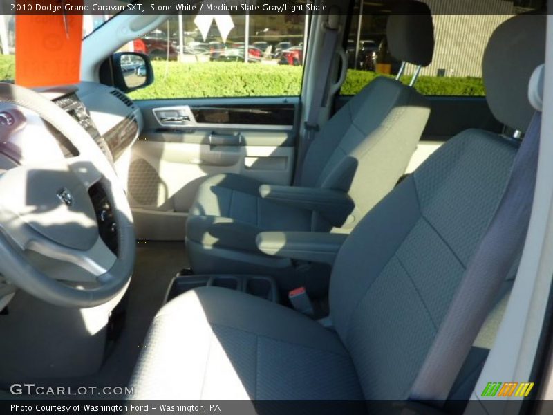 Stone White / Medium Slate Gray/Light Shale 2010 Dodge Grand Caravan SXT