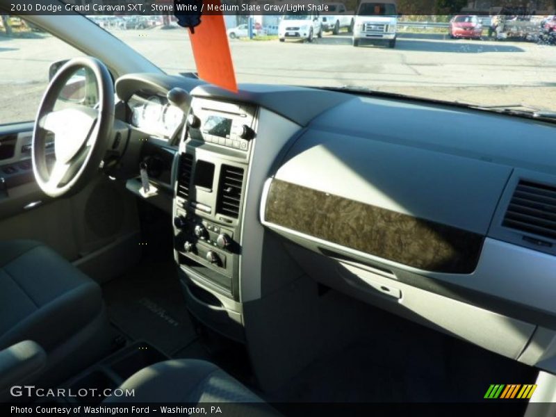 Stone White / Medium Slate Gray/Light Shale 2010 Dodge Grand Caravan SXT