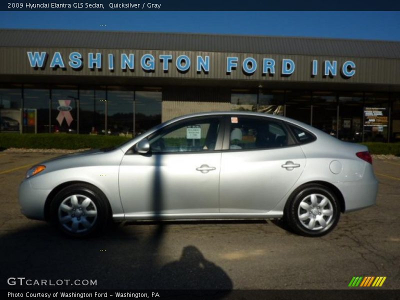 Quicksilver / Gray 2009 Hyundai Elantra GLS Sedan
