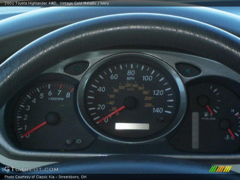 Vintage Gold Metallic / Ivory 2001 Toyota Highlander 4WD