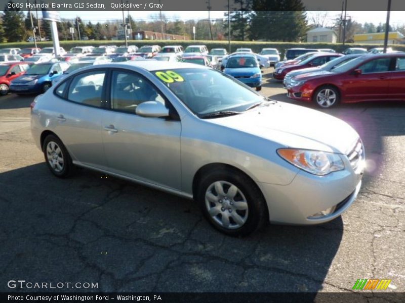 Quicksilver / Gray 2009 Hyundai Elantra GLS Sedan
