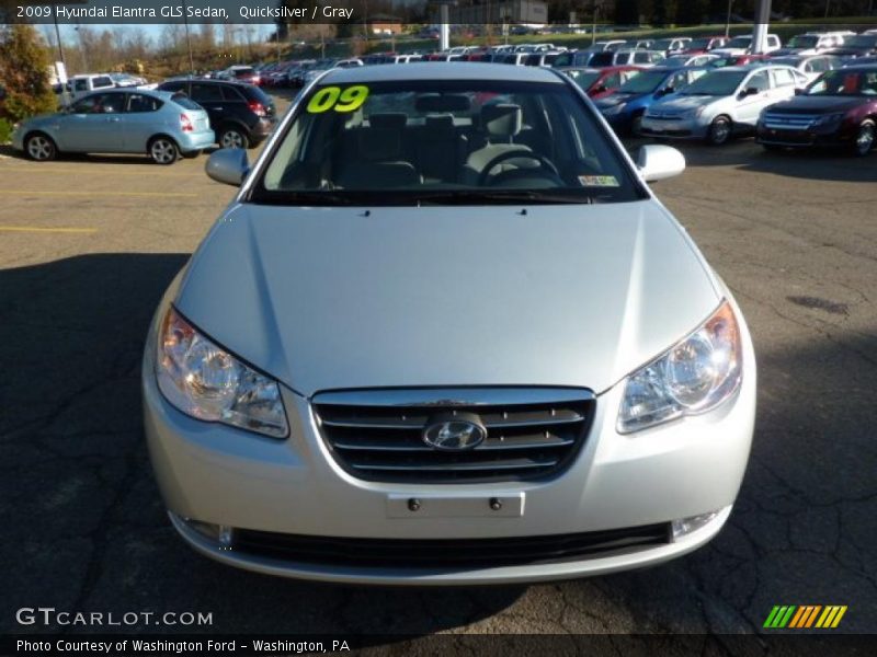 Quicksilver / Gray 2009 Hyundai Elantra GLS Sedan