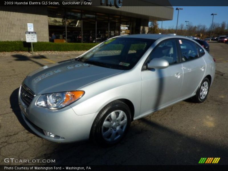 Quicksilver / Gray 2009 Hyundai Elantra GLS Sedan