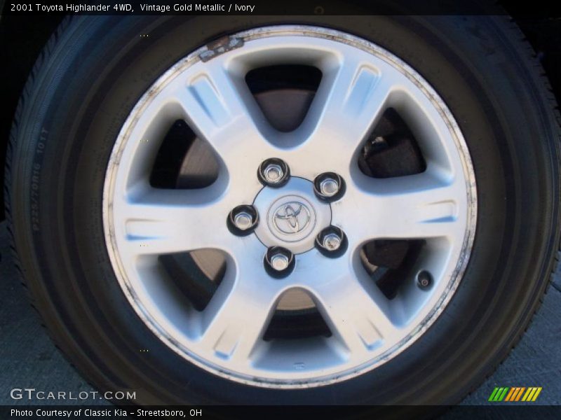 Vintage Gold Metallic / Ivory 2001 Toyota Highlander 4WD