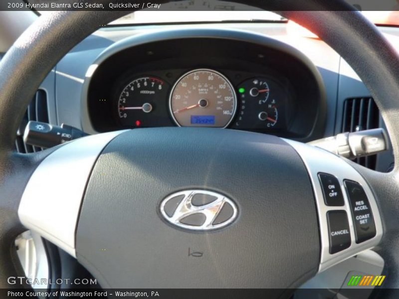 Quicksilver / Gray 2009 Hyundai Elantra GLS Sedan