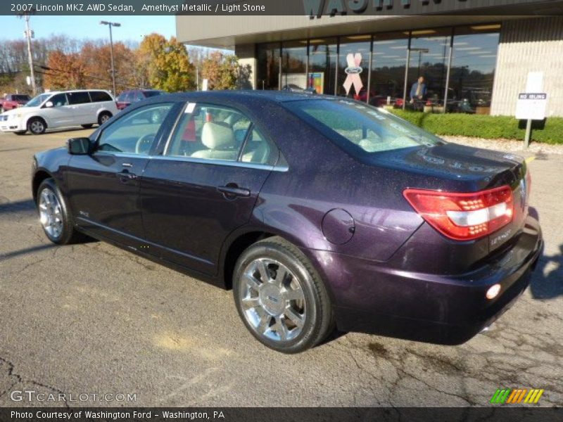 Amethyst Metallic / Light Stone 2007 Lincoln MKZ AWD Sedan