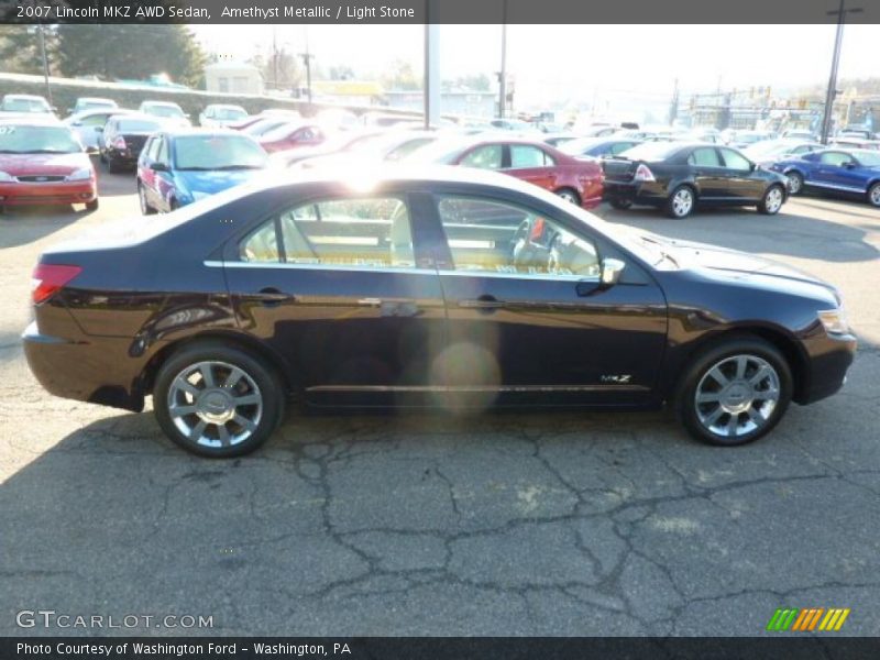 Amethyst Metallic / Light Stone 2007 Lincoln MKZ AWD Sedan