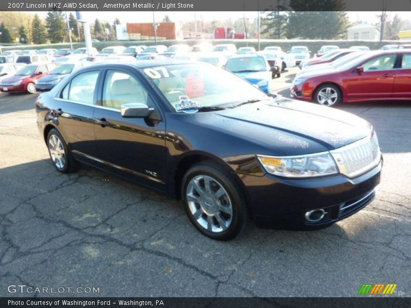 Amethyst Metallic / Light Stone 2007 Lincoln MKZ AWD Sedan