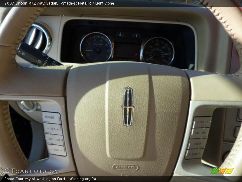 Amethyst Metallic / Light Stone 2007 Lincoln MKZ AWD Sedan