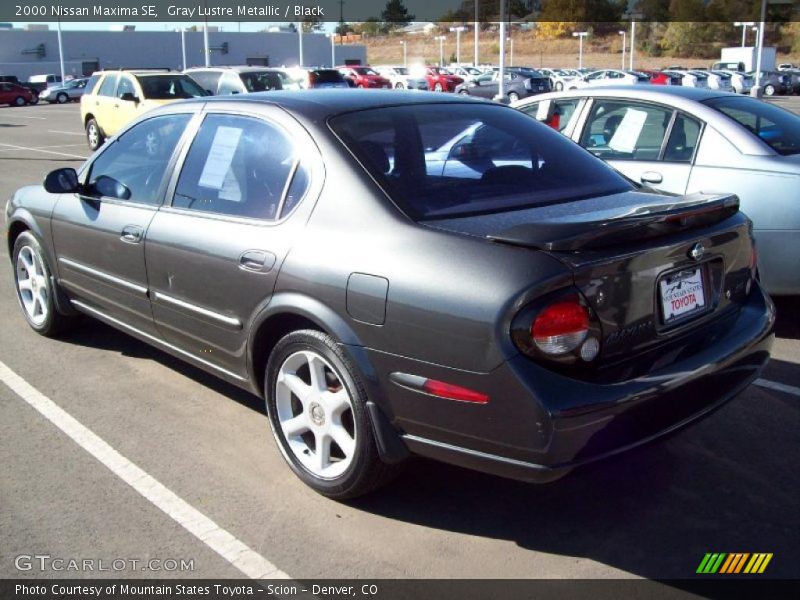 Gray Lustre Metallic / Black 2000 Nissan Maxima SE