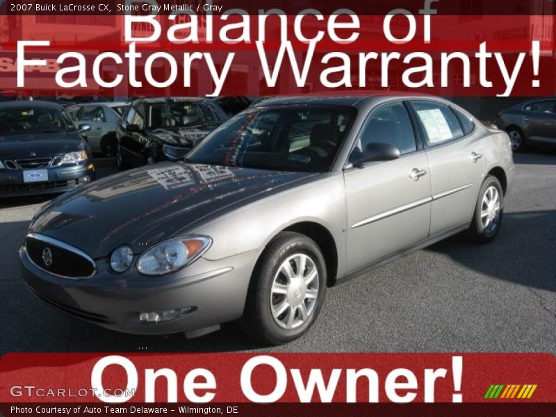 Stone Gray Metallic / Gray 2007 Buick LaCrosse CX