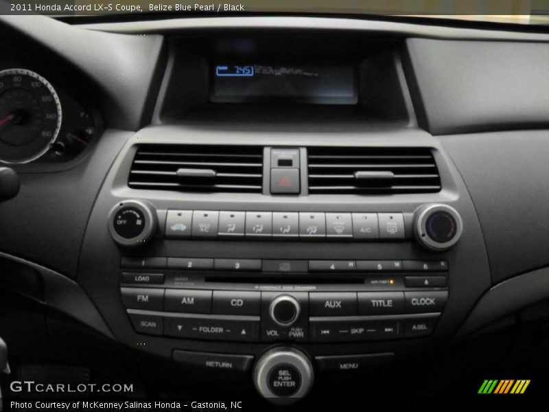 Controls of 2011 Accord LX-S Coupe