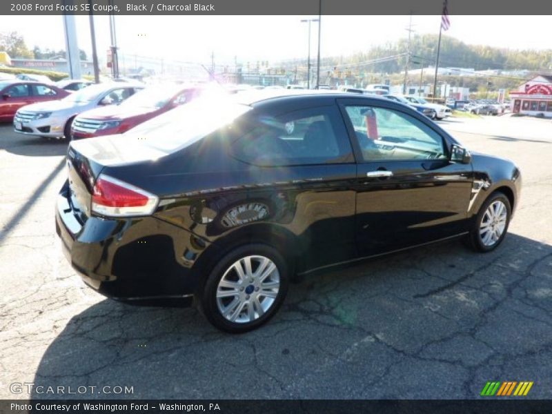 Black / Charcoal Black 2008 Ford Focus SE Coupe