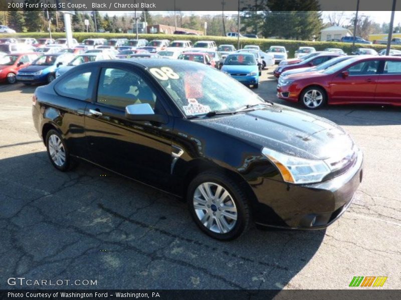 Black / Charcoal Black 2008 Ford Focus SE Coupe