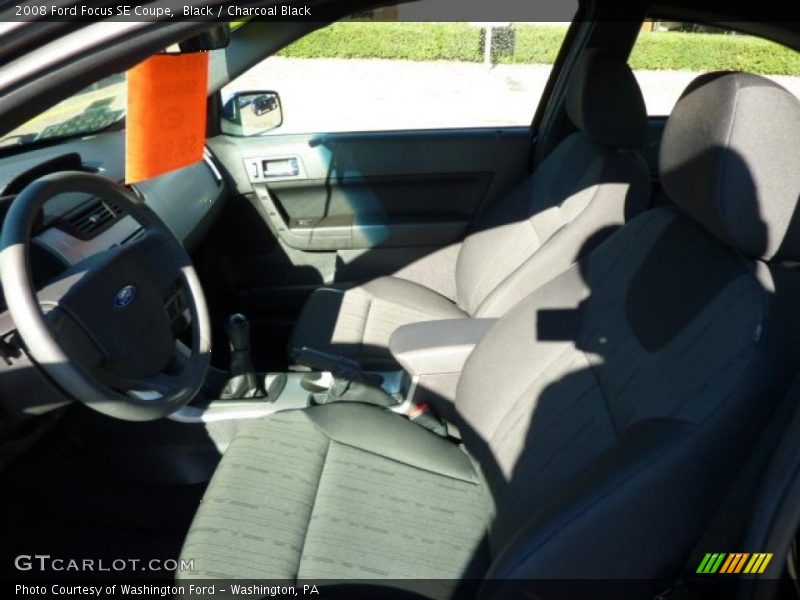 Black / Charcoal Black 2008 Ford Focus SE Coupe