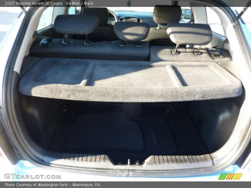 Ice Blue / Black 2007 Hyundai Accent SE Coupe
