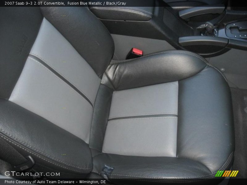 Fusion Blue Metallic / Black/Gray 2007 Saab 9-3 2.0T Convertible