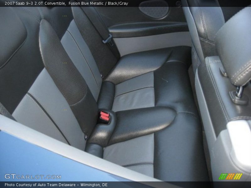 Fusion Blue Metallic / Black/Gray 2007 Saab 9-3 2.0T Convertible