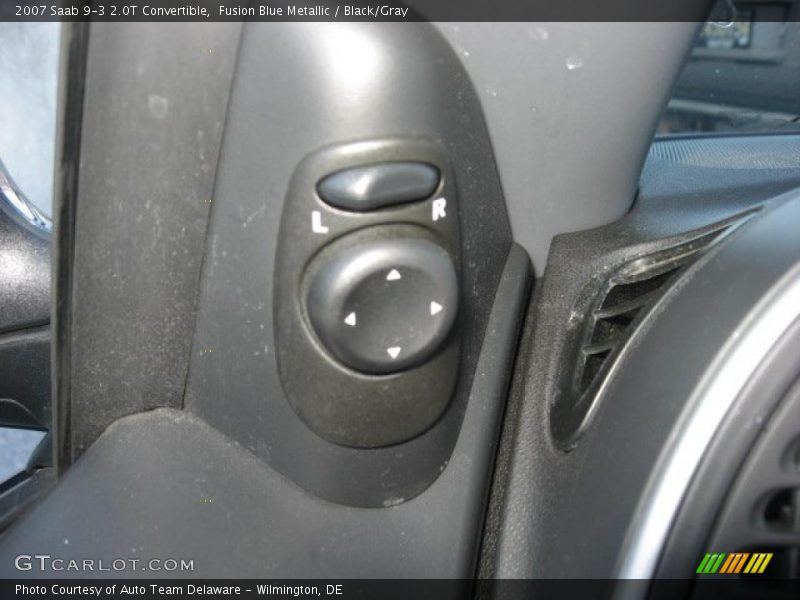 Fusion Blue Metallic / Black/Gray 2007 Saab 9-3 2.0T Convertible