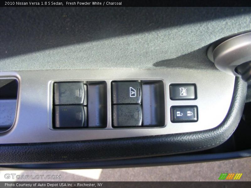 Fresh Powder White / Charcoal 2010 Nissan Versa 1.8 S Sedan