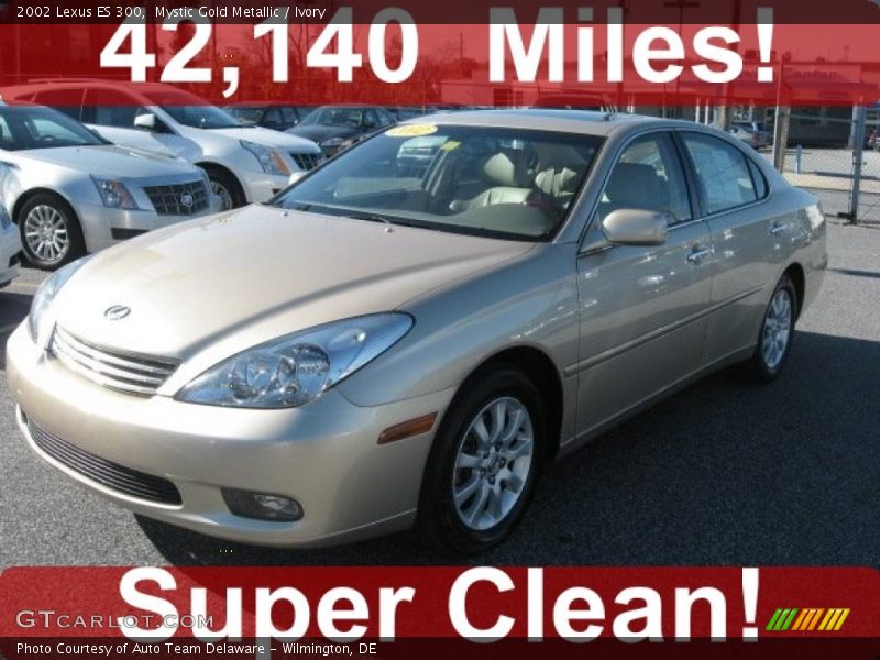 Mystic Gold Metallic / Ivory 2002 Lexus ES 300