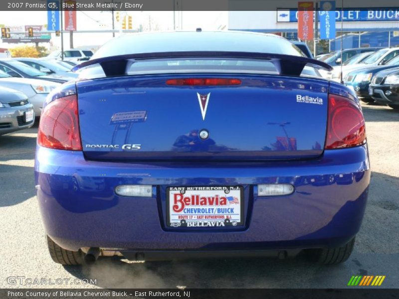 Blue Streak Metallic / Ebony 2007 Pontiac G5