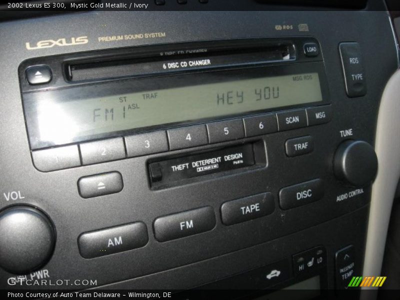 Mystic Gold Metallic / Ivory 2002 Lexus ES 300