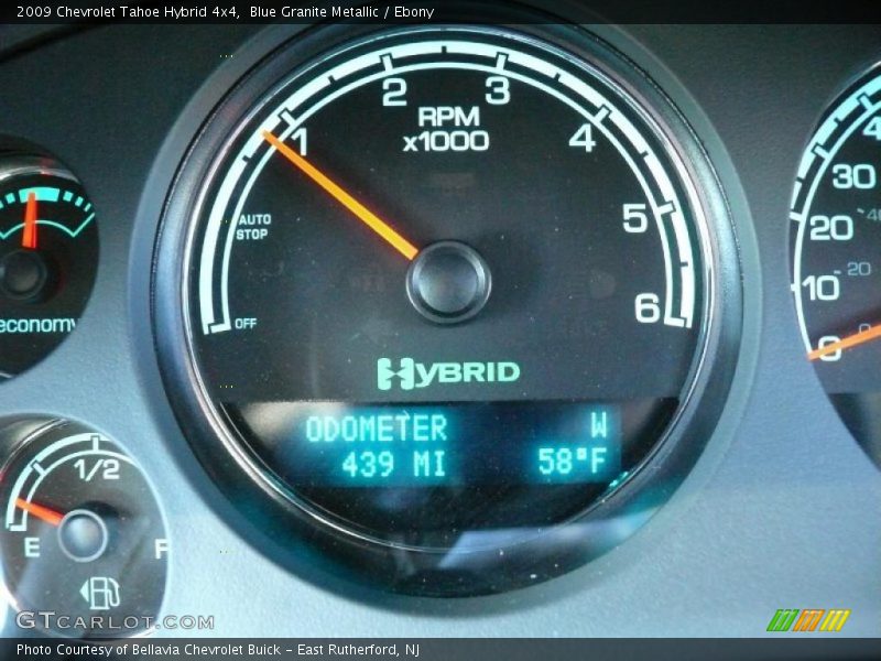 Blue Granite Metallic / Ebony 2009 Chevrolet Tahoe Hybrid 4x4