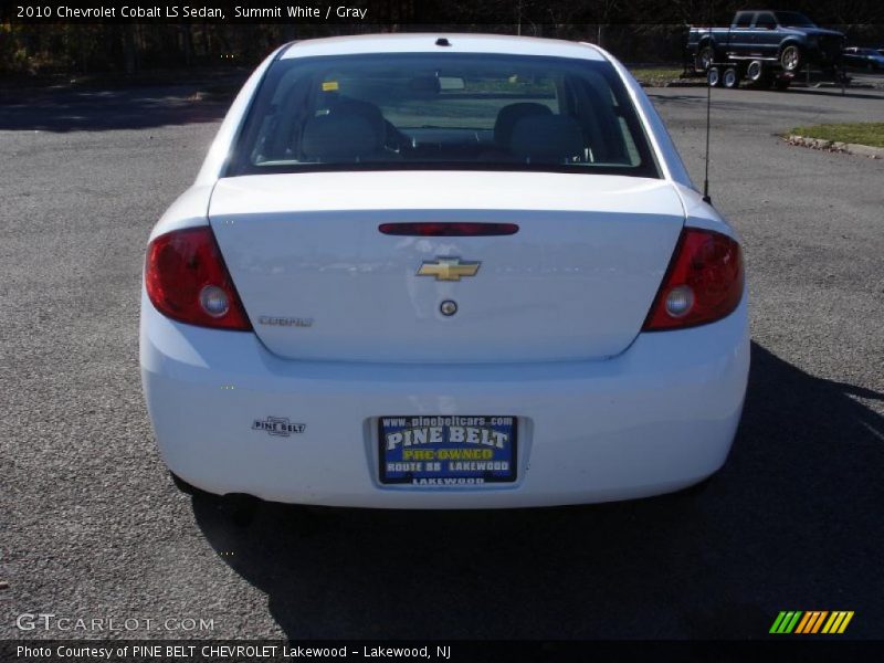 Summit White / Gray 2010 Chevrolet Cobalt LS Sedan