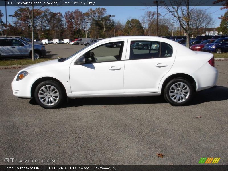 Summit White / Gray 2010 Chevrolet Cobalt LS Sedan