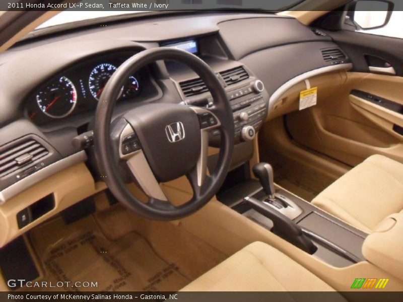Ivory Interior - 2011 Accord LX-P Sedan 