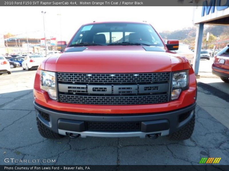  2010 F150 SVT Raptor SuperCab 4x4 Molten Orange Tri Coat