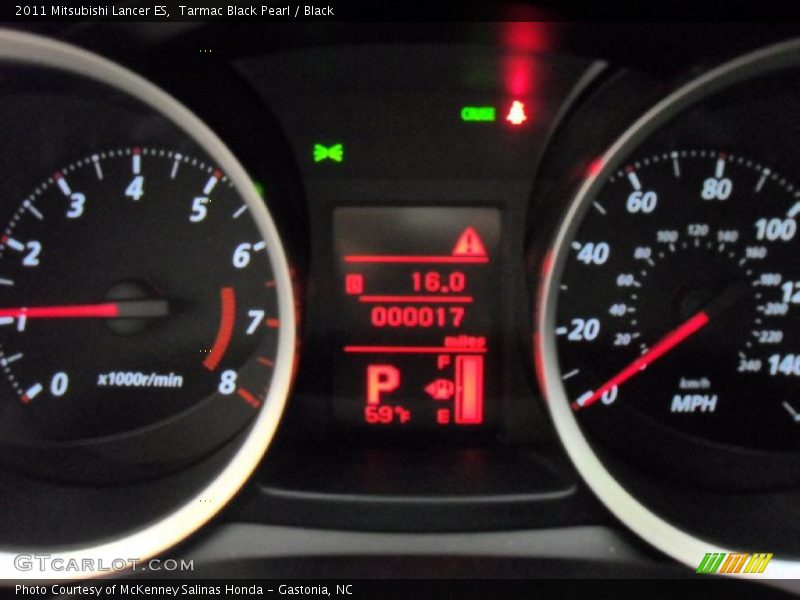 Tarmac Black Pearl / Black 2011 Mitsubishi Lancer ES