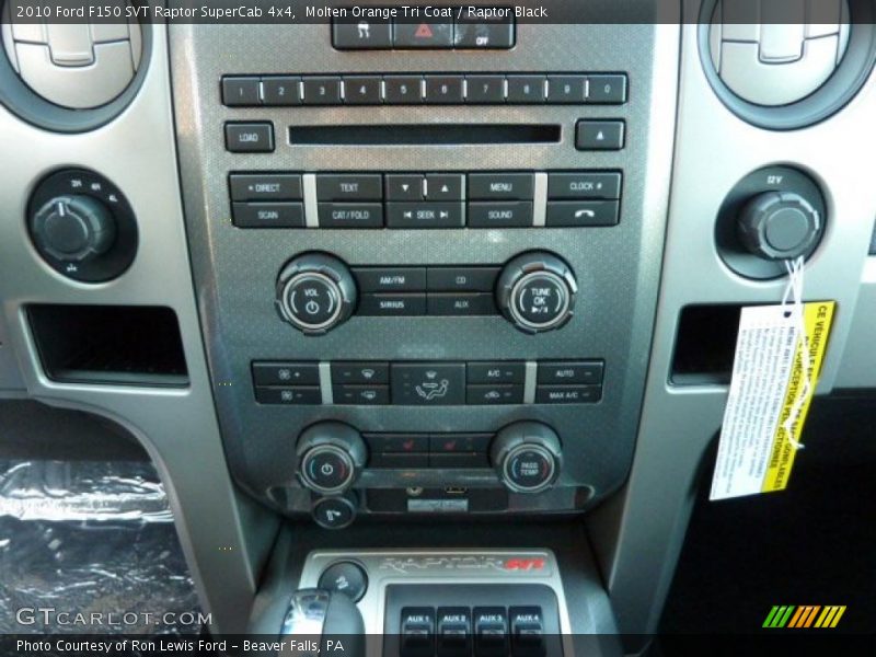 Controls of 2010 F150 SVT Raptor SuperCab 4x4