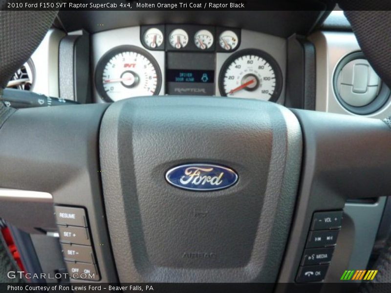 Controls of 2010 F150 SVT Raptor SuperCab 4x4