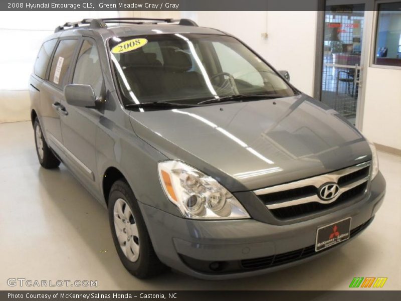 Green Meadow Gray / Gray 2008 Hyundai Entourage GLS
