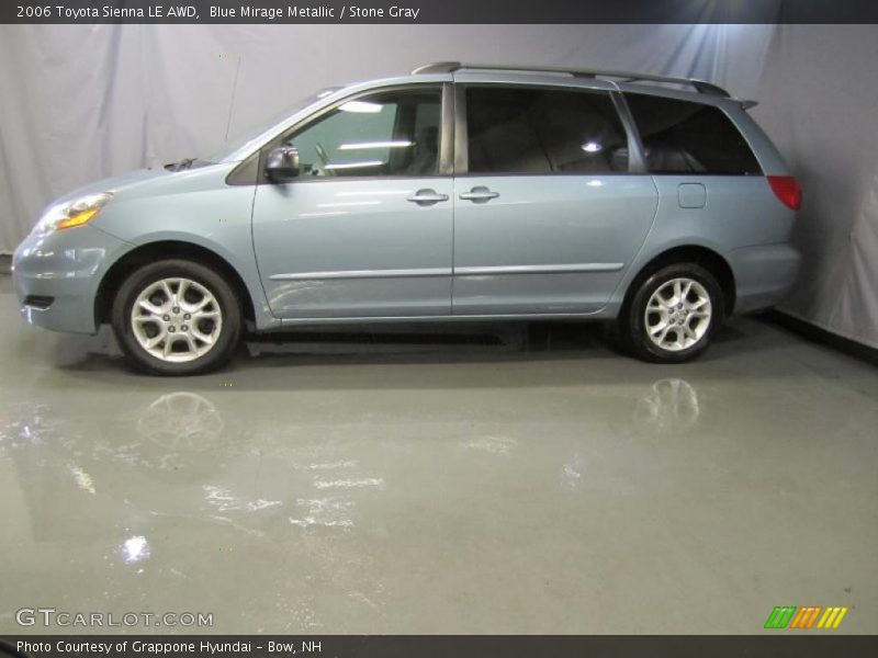 Blue Mirage Metallic / Stone Gray 2006 Toyota Sienna LE AWD