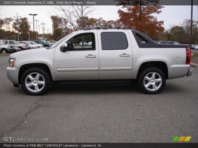 Silver Birch Metallic / Ebony 2007 Chevrolet Avalanche LT 4WD