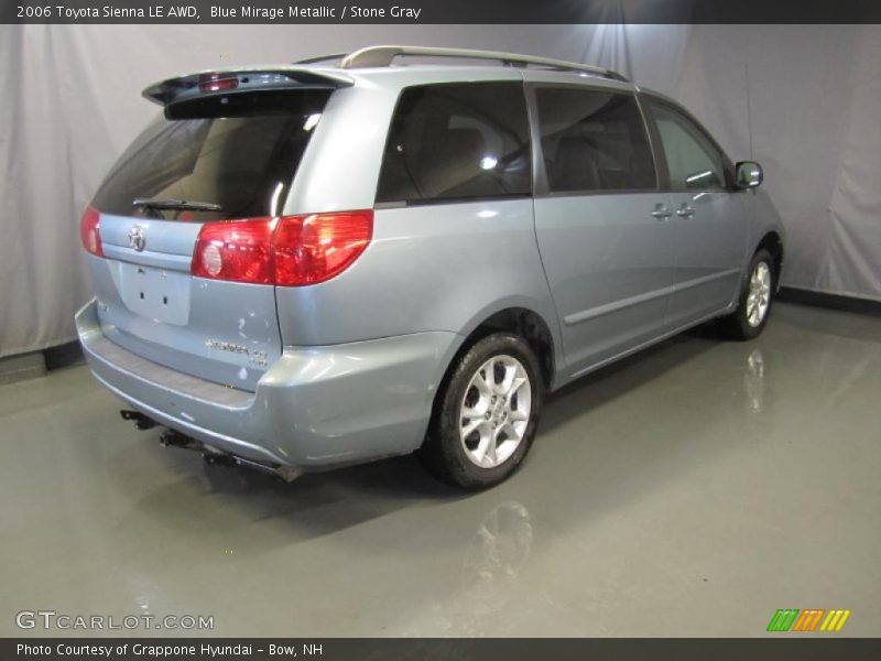 Blue Mirage Metallic / Stone Gray 2006 Toyota Sienna LE AWD