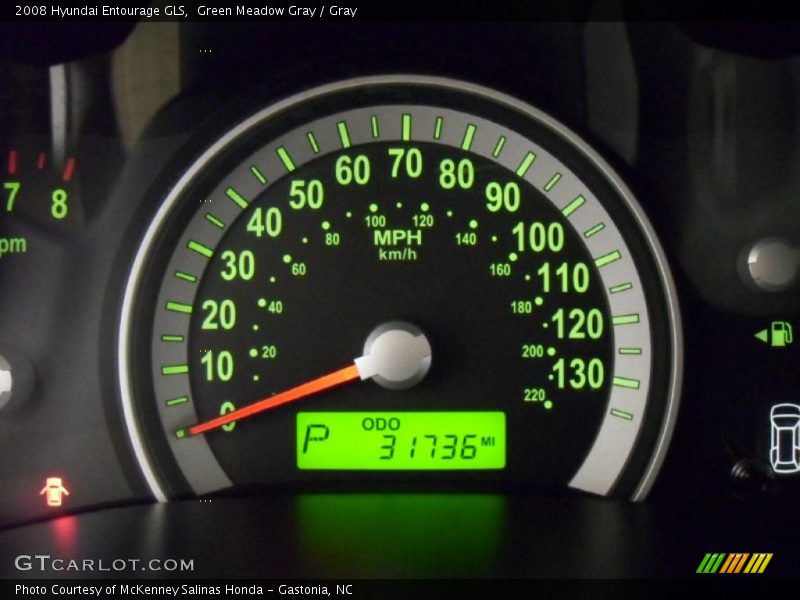 Green Meadow Gray / Gray 2008 Hyundai Entourage GLS